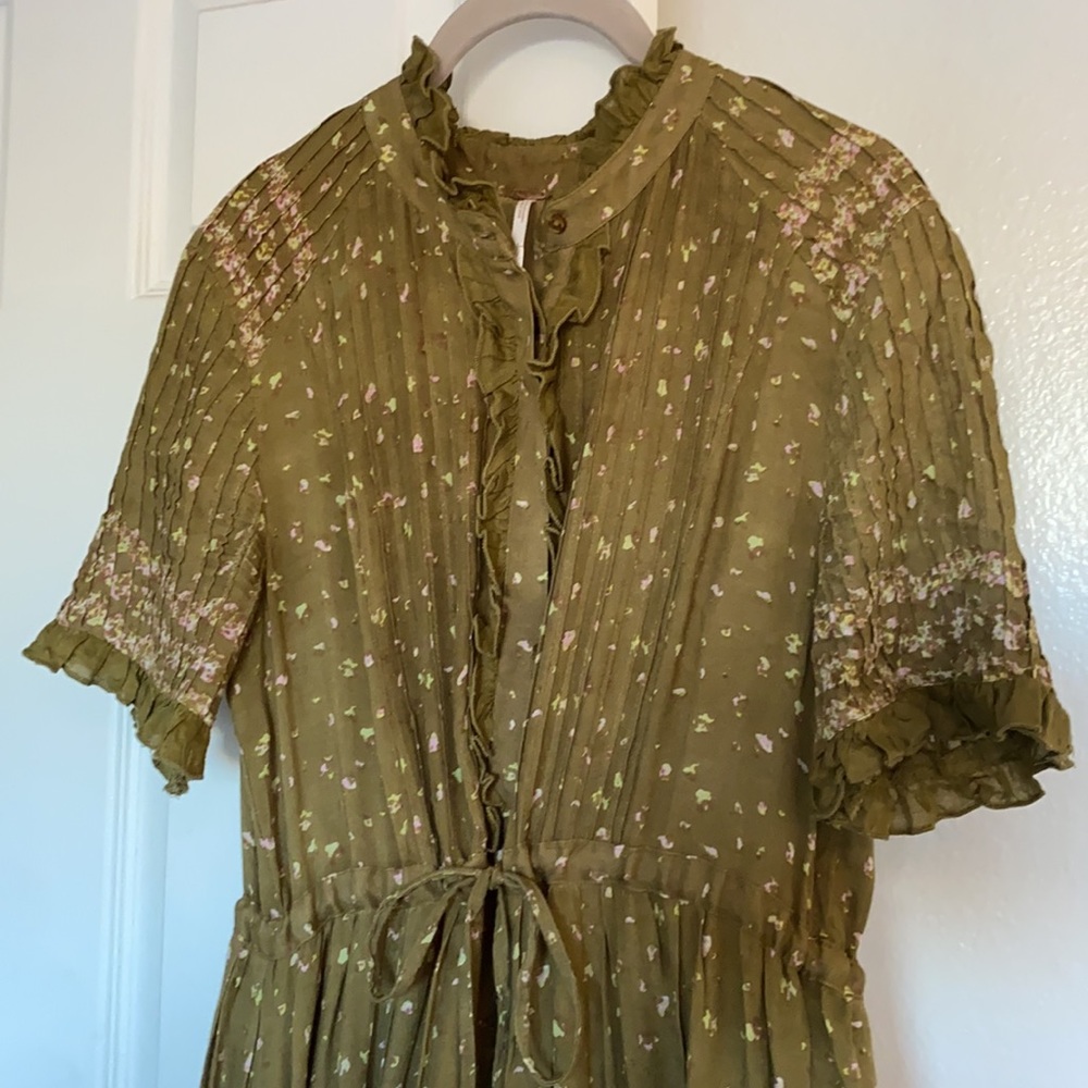 green maxi dress